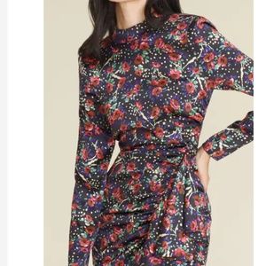VERONICA BEARD NWTLouella Floral Silk Blend Mini Dress